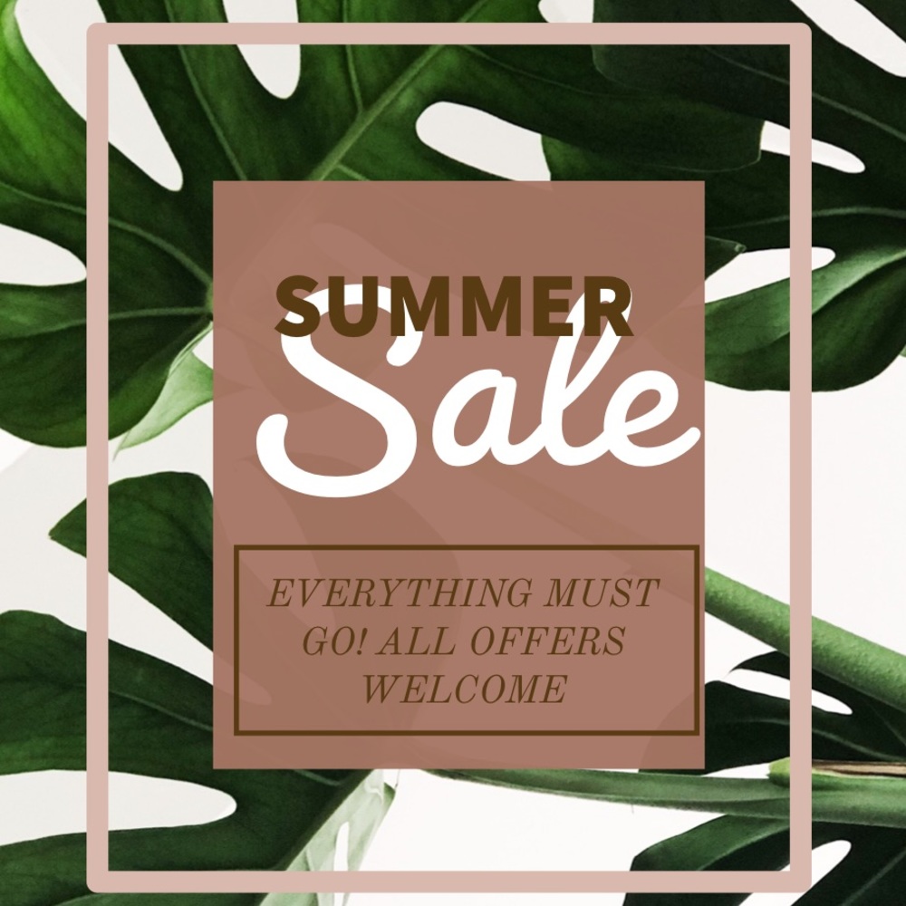 SUMMER SALE!! EVERYTHING MUST GO!✨